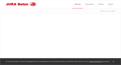 Desktop Screenshot of jura-beton.de